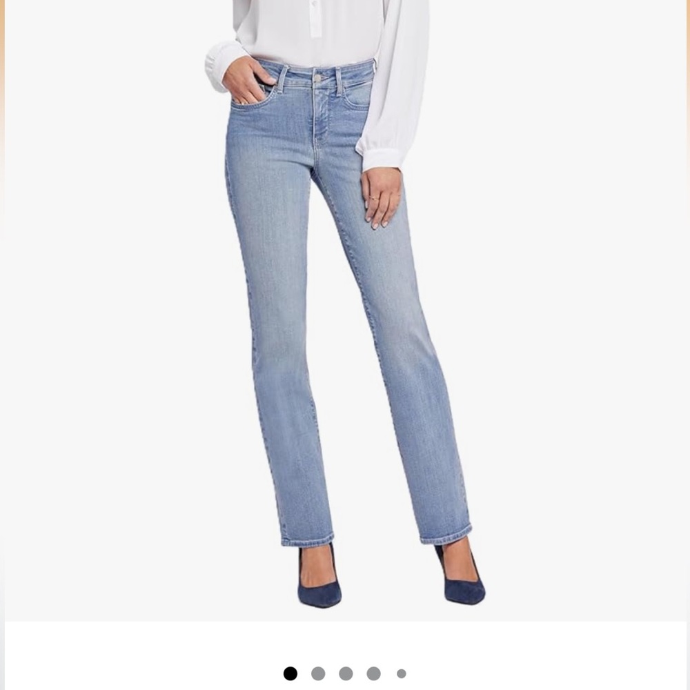 2 for $60🌺 NYDJ Marilyn Straight Jeans size 0 Thistle Falls color